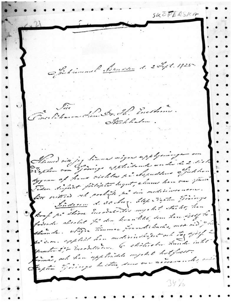 Handskrivet dokument från 2 september 1925.